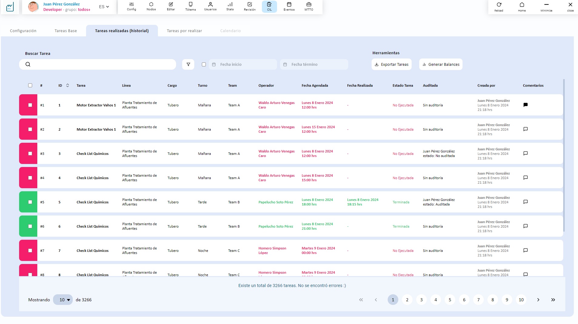 Rutinas CIL digitalizadas en Factoriapp