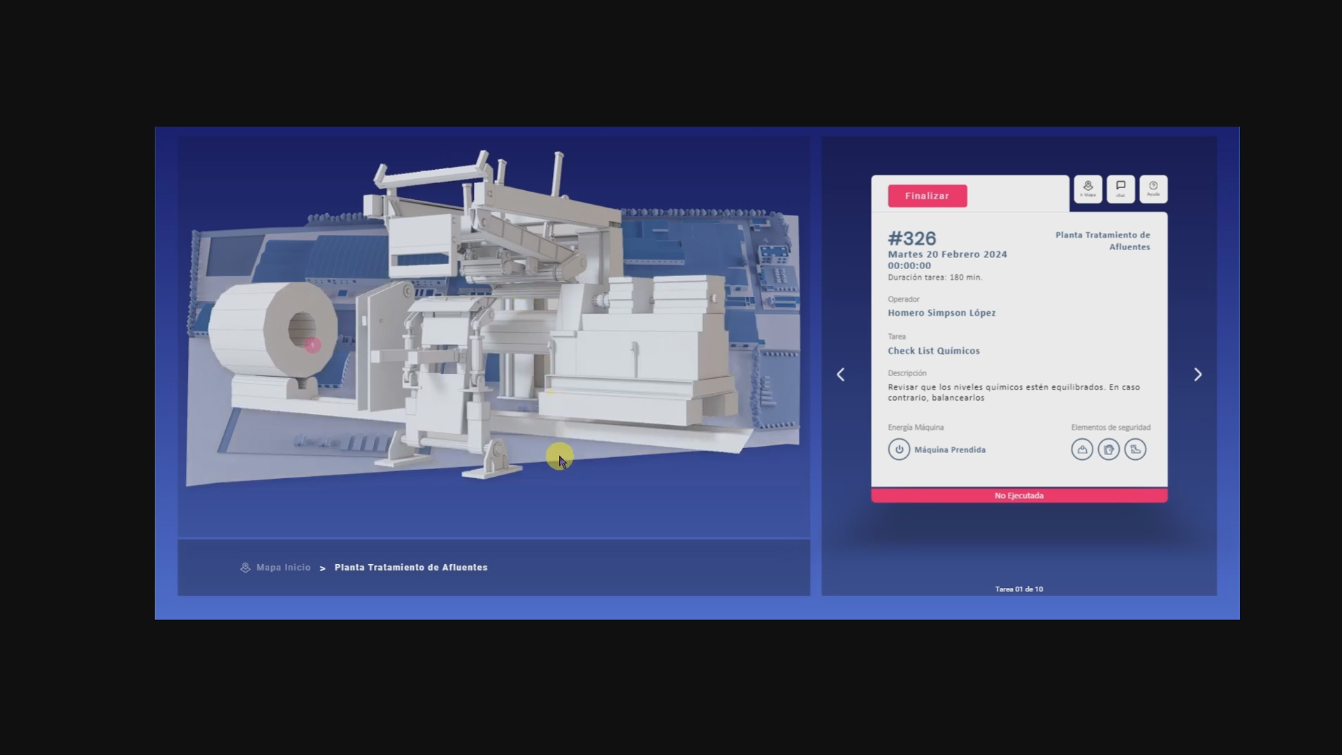 Factoriapp en planta industrial